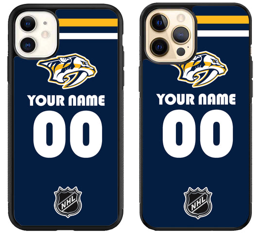 Custom Personalized Nashville Predators NHL iPhone 12 | 12 Mini | 12 Pro | 12 Pro Max Case