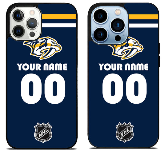 Custom Personalized Nashville Predators NHL iPhone 15 Pro | iPhone 15 Pro Max Case