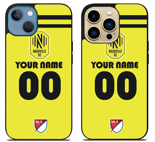 Custom Personalized Nashville SC FC MLS iPhone 14 | 14 Plus | 14 Pro | 14 Pro Max Case