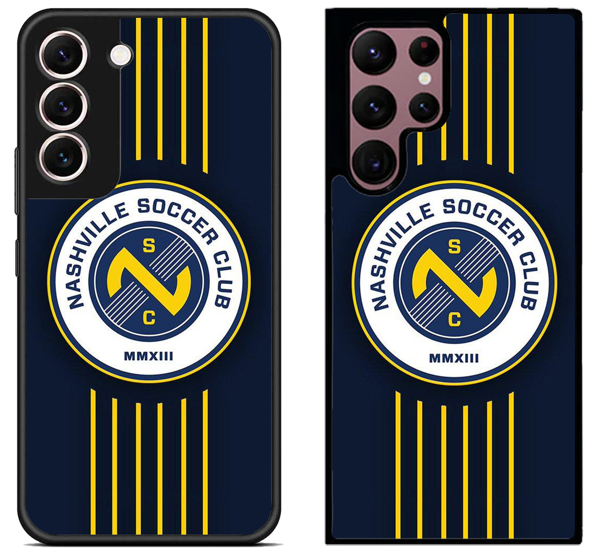 Nashville SC Logo Wallpaper Samsung Galaxy S22 | S22+ | S22 Ultra Case
