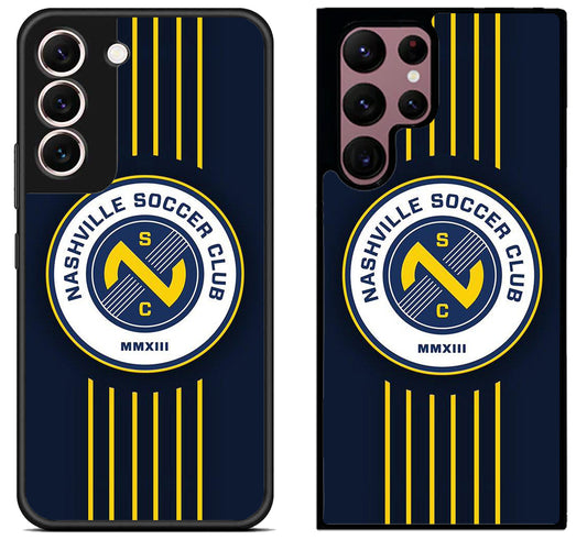 Nashville SC Logo Wallpaper Samsung Galaxy S22 | S22+ | S22 Ultra Case