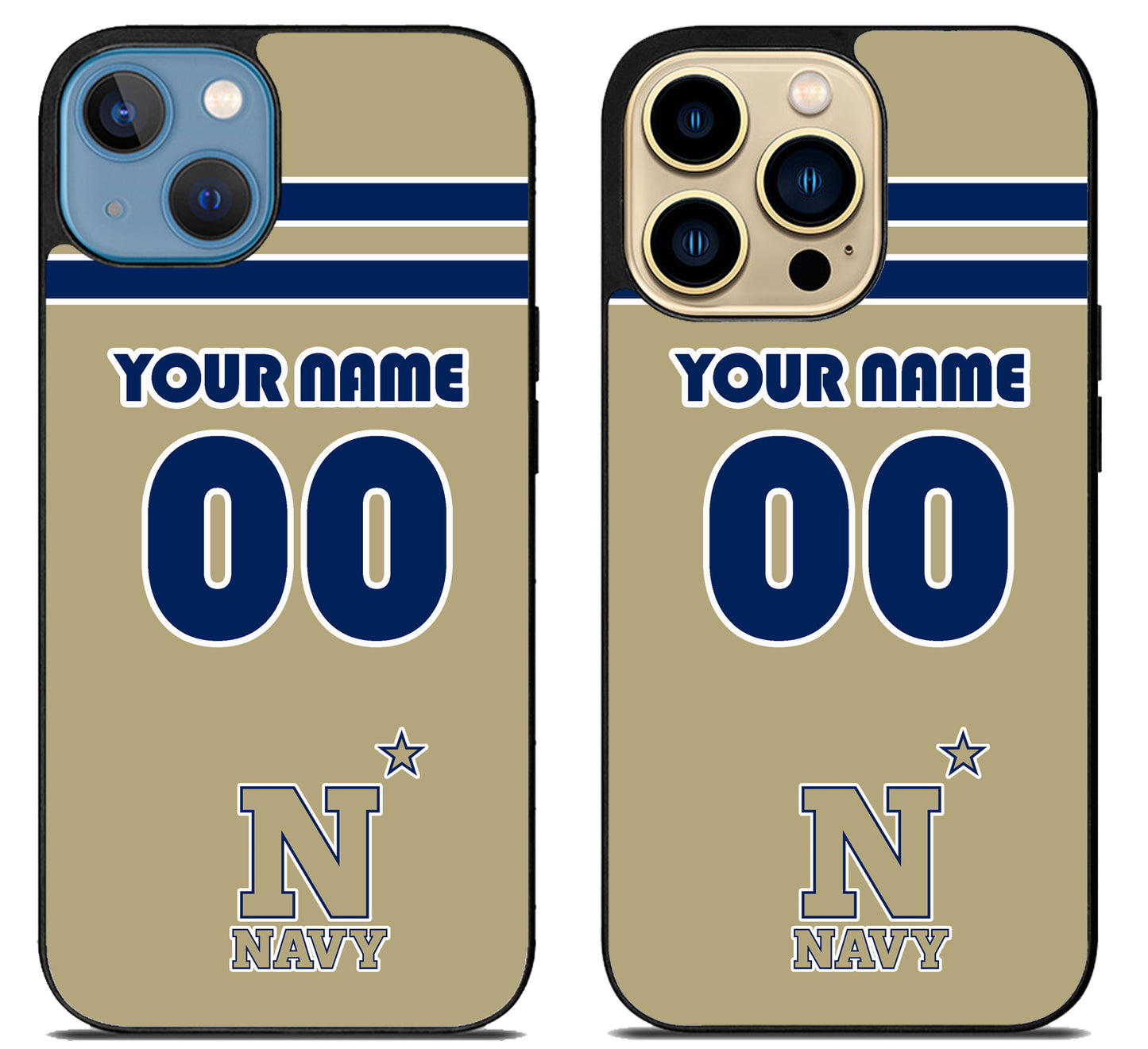 Custom Personalized Navy Midshipmen iPhone 14 | 14 Plus | 14 Pro | 14 Pro Max Case