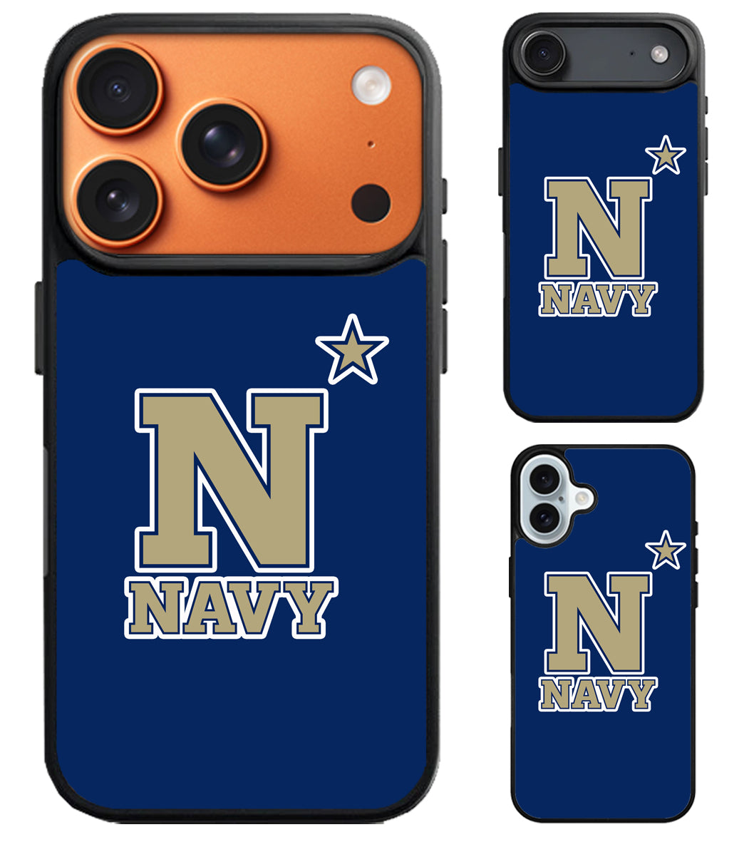 Navy Midshipmen Blue iPhone Air | iPhone 17 | 17 Pro | 17 Pro Max Case
