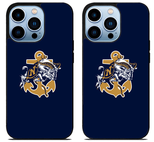 Navy Midshipmen Cover iPhone 15 Pro | iPhone 15 Pro Max Case