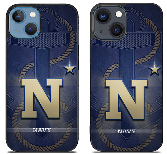 Navy Midshipmen Wallpaper iPhone 15 | iPhone 15 Plus Case