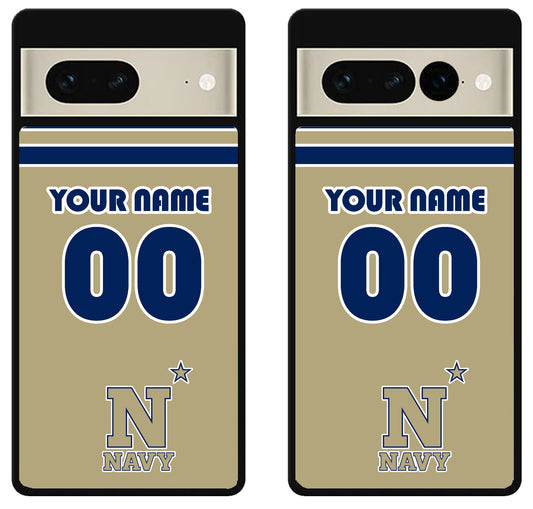 Custom Personalized Navy Midshipmen Google Pixel 7 | 7 Pro Case