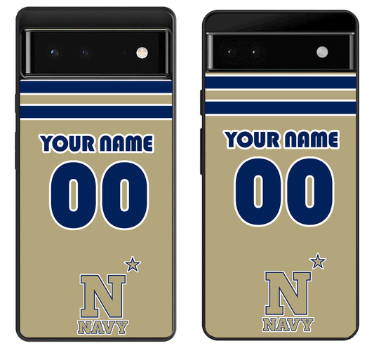 Custom Personalized Navy Midshipmen Google Pixel 6 | 6A | 6 Pro Case