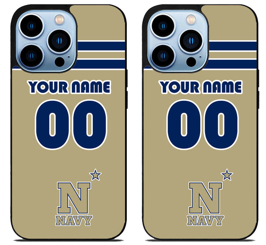 Custom Personalized Navy Midshipmen iPhone 15 Pro | iPhone 15 Pro Max Case