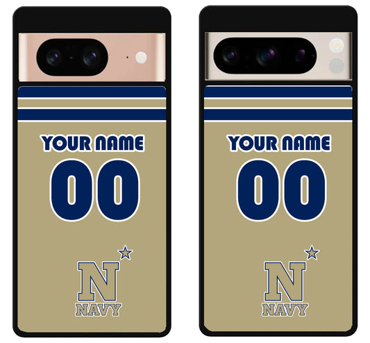 Custom Personalized Navy Midshipmen Google Pixel 8 | 8 Pro Case