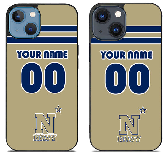 Custom Personalized Navy Midshipmen iPhone 15 | iPhone 15 Plus Case