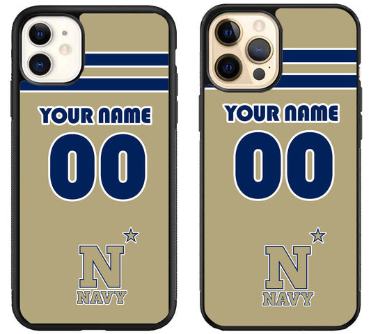 Custom Personalized Navy Midshipmen iPhone 12 | 12 Mini | 12 Pro | 12 Pro Max Case