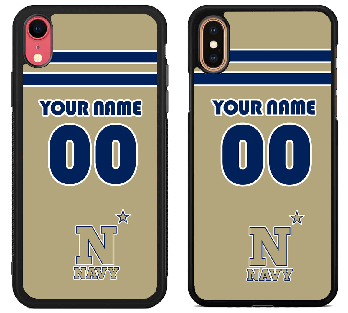 Custom Personalized Navy Midshipmen iPhone X | Xs | Xr | Xs Max Case