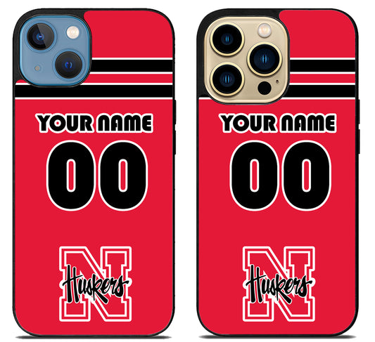 Custom Personalized Nebraska Cornhuskers iPhone 14 | 14 Plus | 14 Pro | 14 Pro Max Case