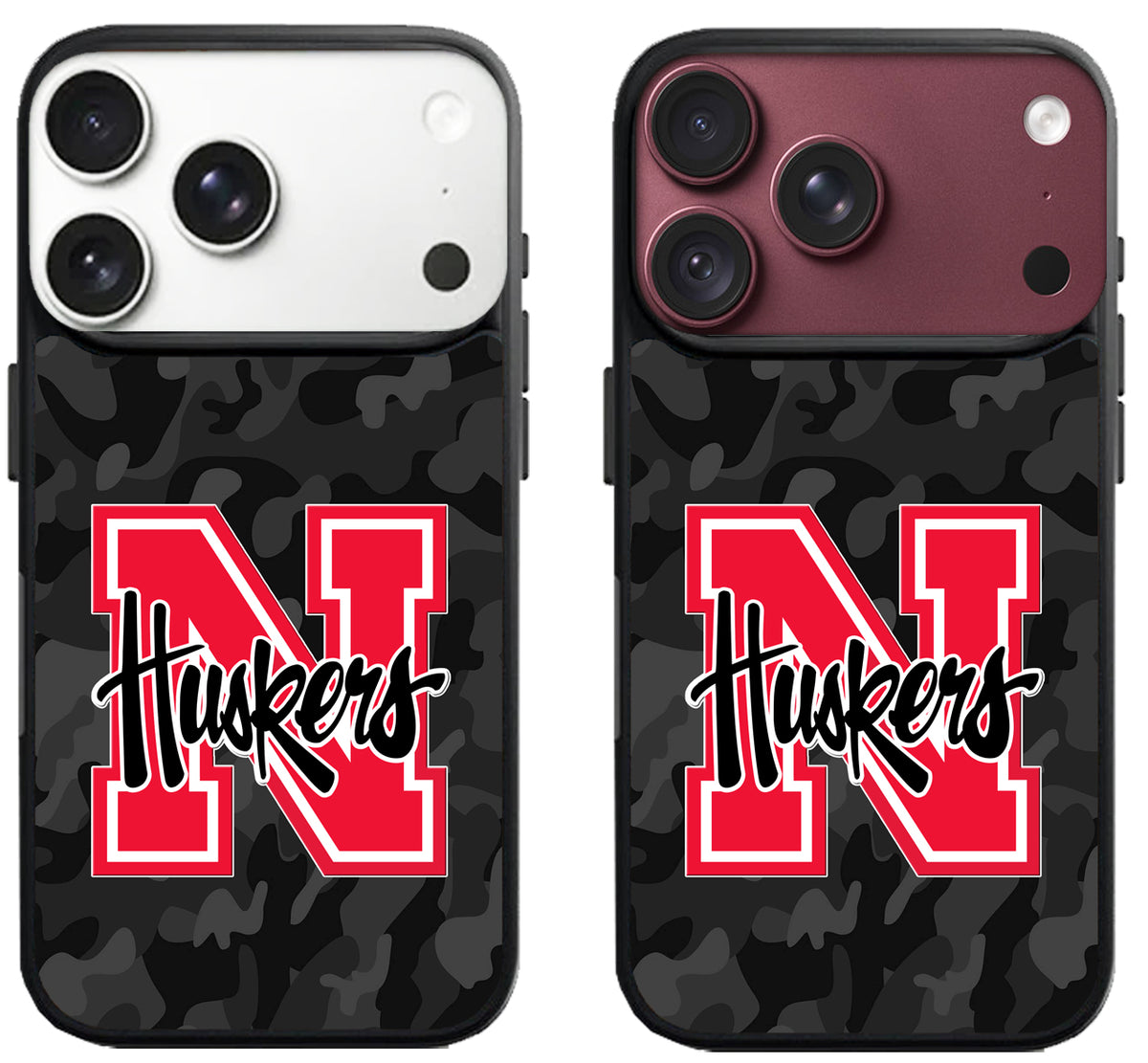 Nebraska Cornhuskers Black Camo iPhone 18 Pro | 18 Pro Max Case
