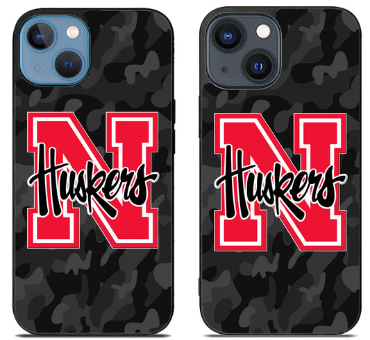 Nebraska Cornhuskers Black Camo iPhone 15 | iPhone 15 Plus Case