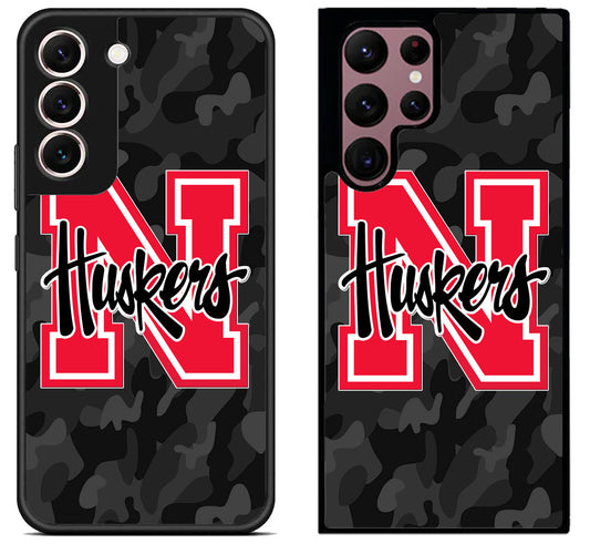 Nebraska Cornhuskers Black Camo Samsung Galaxy S22 | S22+ | S22 Ultra Case