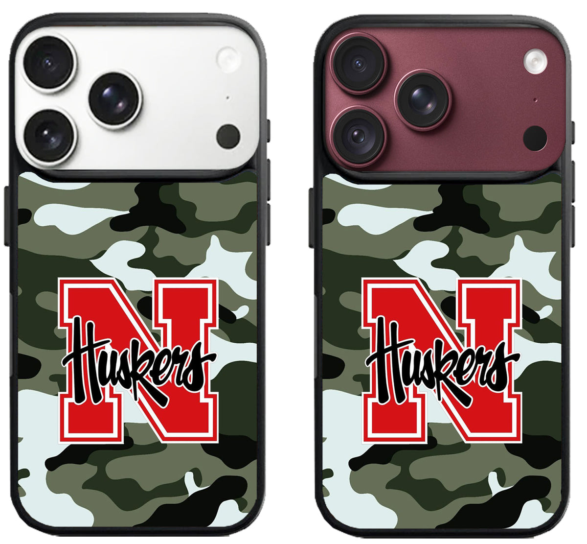 Nebraska Cornhuskers Camo Army iPhone 18 Pro | 18 Pro Max Case