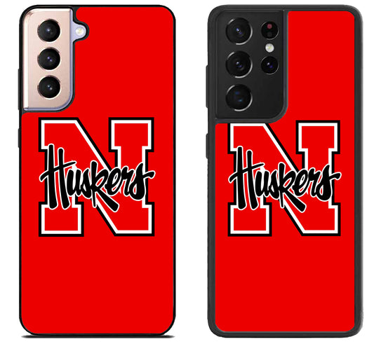 Nebraska Cornhuskers Logo Red Samsung Galaxy S21 | S21 FE | S21+ | S21 Ultra Case