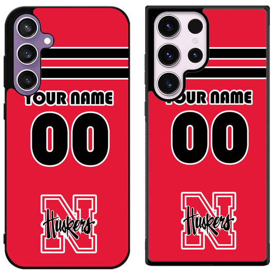 Custom Personalized Nebraska Cornhuskers Samsung Galaxy S24 | S24+ | S24 Ultra Case