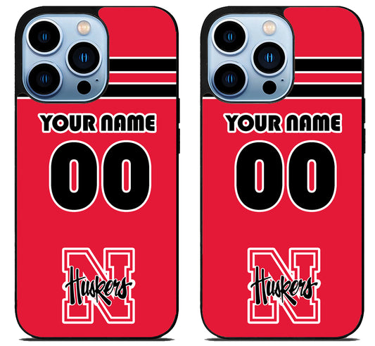 Custom Personalized Nebraska Cornhuskers iPhone 15 Pro | iPhone 15 Pro Max Case