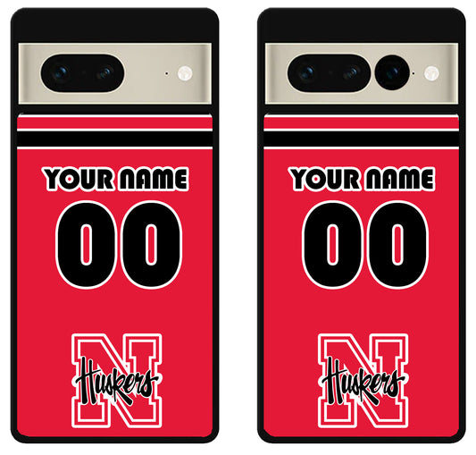 Custom Personalized Nebraska Cornhuskers Google Pixel 7 | 7 Pro Case