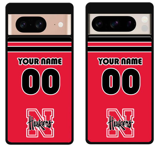 Custom Personalized Nebraska Cornhuskers Google Pixel 8 | 8 Pro Case