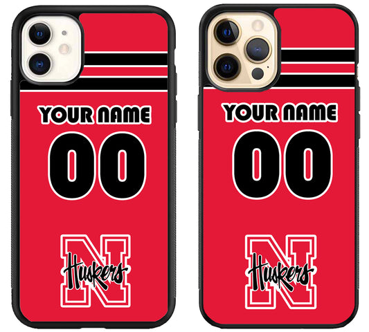 Custom Personalized Nebraska Cornhuskers iPhone 12 | 12 Mini | 12 Pro | 12 Pro Max Case