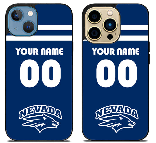 Custom Personalized Nevada Wolf Pack iPhone 14 | 14 Plus | 14 Pro | 14 Pro Max Case