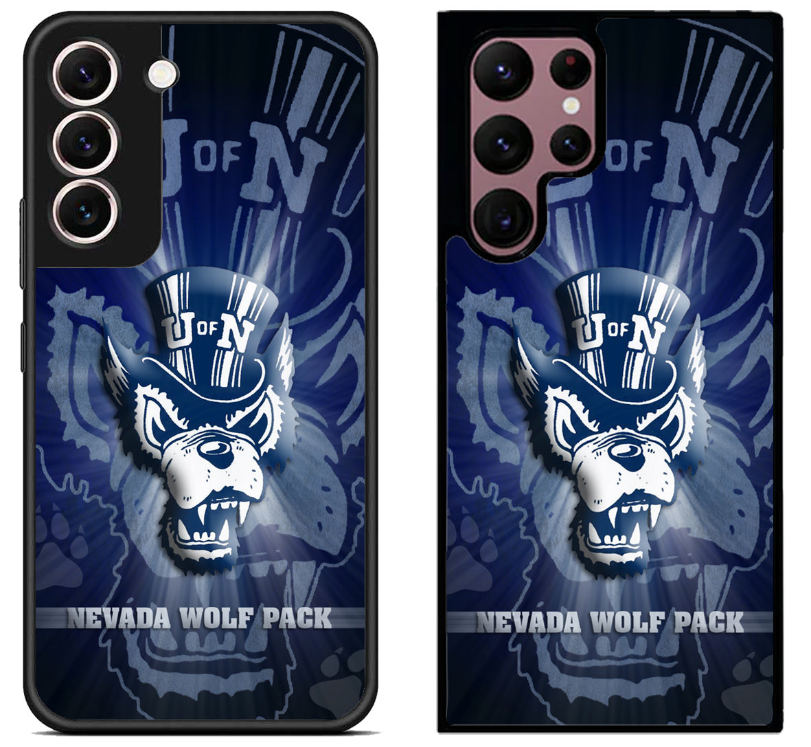 Nevada Wolf Pack Background Samsung Galaxy S22 | S22+ | S22 Ultra Case