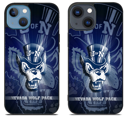 Nevada Wolf Pack Background iPhone 15 | iPhone 15 Plus Case