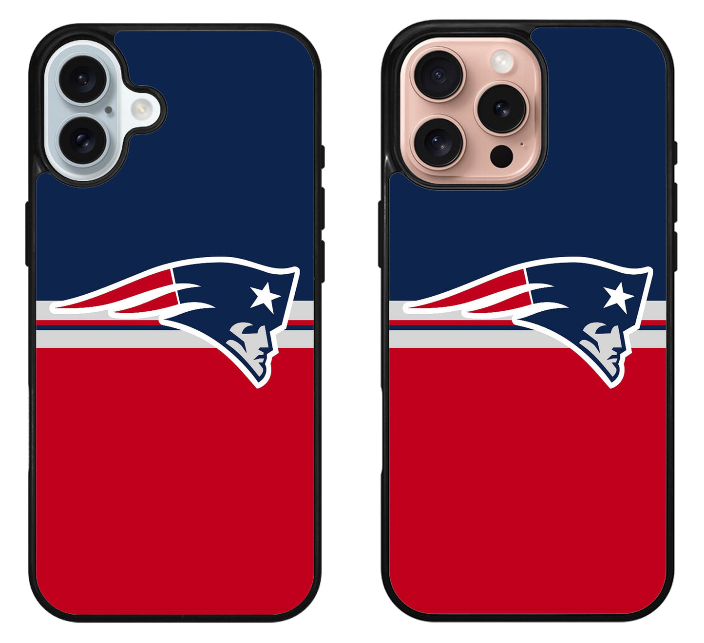 New England Patriots Stripe iPhone 16 | 16 Plus | 16 Pro | 16 Pro Max Case