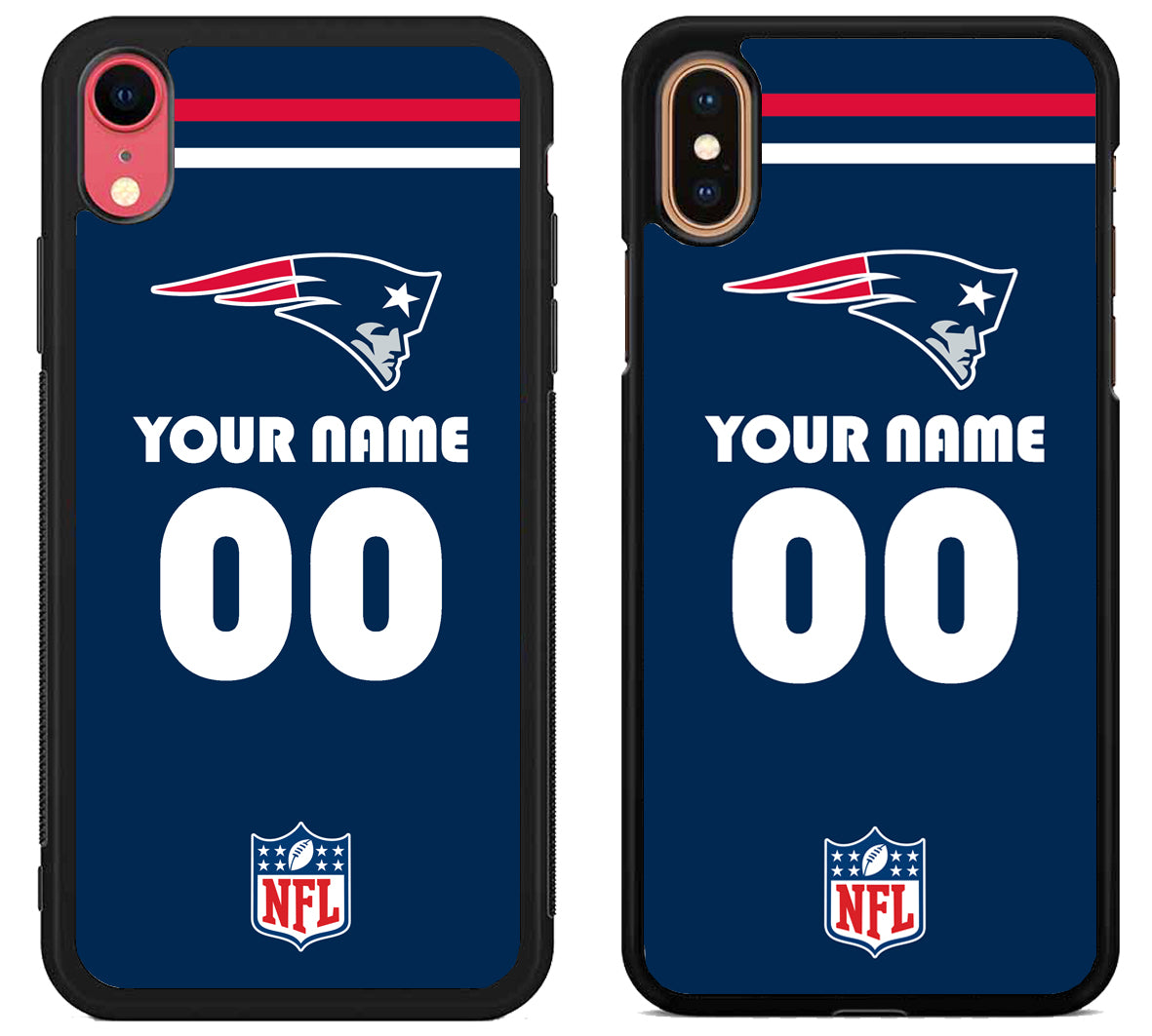 Custom Personalized New England Patriots NFL iPhone X | Xs | Xr | Xs Max Case