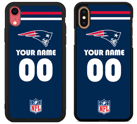 Custom Personalized New England Patriots NFL iPhone X | Xs | Xr | Xs Max Case