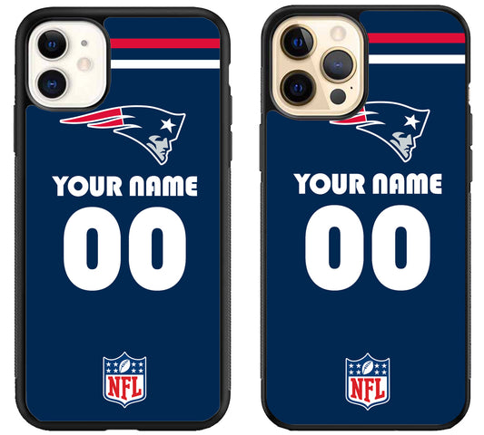Custom Personalized New England Patriots NFL iPhone 12 | 12 Mini | 12 Pro | 12 Pro Max Case