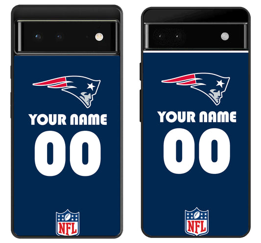 Custom Personalized New England Patriots NFL Google Pixel 6 | 6A | 6 Pro Case