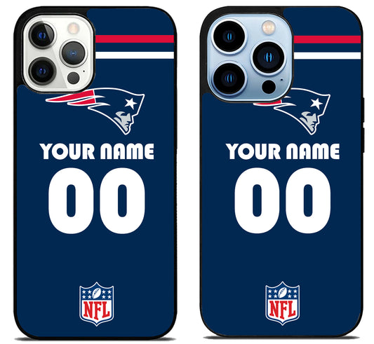 Custom Personalized New England Patriots NFL iPhone 15 Pro | iPhone 15 Pro Max Case