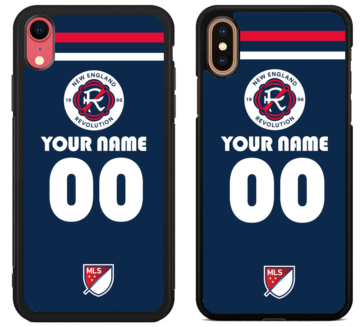 Custom Personalized New England Revolution MLS iPhone X | Xs | Xr | Xs Max Case