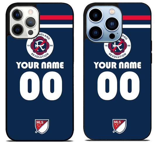 Custom Personalized New England Revolution MLS iPhone 15 Pro | iPhone 15 Pro Max Case