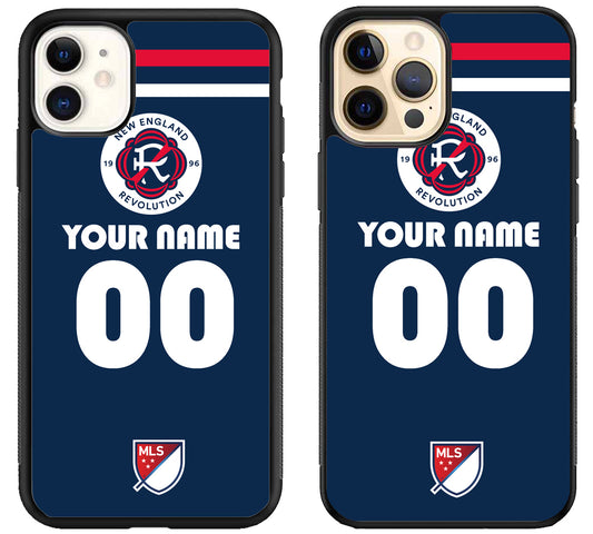 Custom Personalized New England Revolution MLS iPhone 12 | 12 Mini | 12 Pro | 12 Pro Max Case
