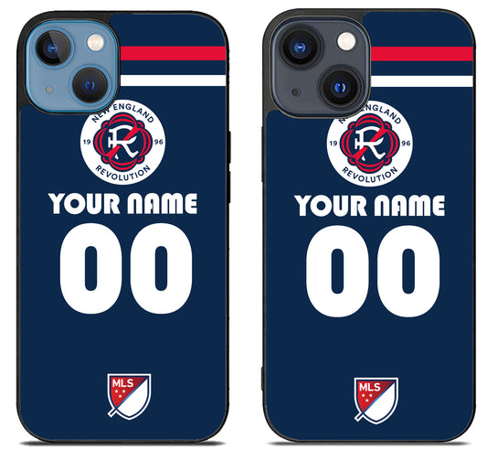 Custom Personalized New England Revolution MLS iPhone 15 | iPhone 15 Plus Case