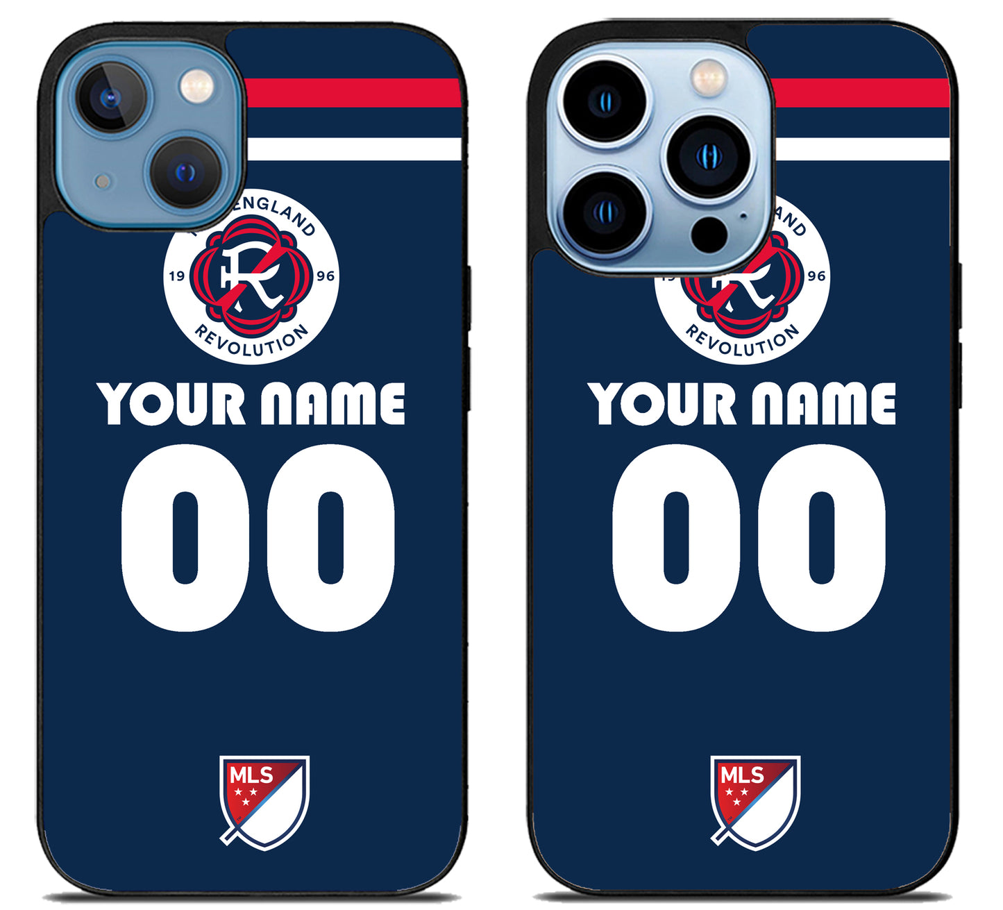 Custom Personalized New England Revolution MLS iPhone 13 | 13 Mini | 13 Pro | 13 Pro Max Case