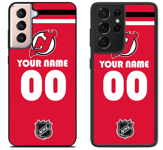 Custom Personalized New Jersey Devils NHL Samsung Galaxy S21 | S21 FE | S21+ | S21 Ultra Case