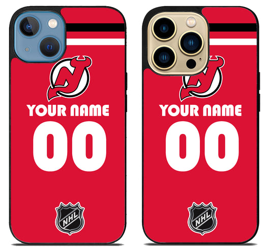 Custom Personalized New Jersey Devils NHL iPhone 14 | 14 Plus | 14 Pro | 14 Pro Max Case