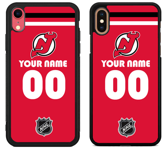 Custom Personalized New Jersey Devils NHL iPhone X | Xs | Xr | Xs Max Case