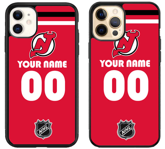 Custom Personalized New Jersey Devils NHL iPhone 12 | 12 Mini | 12 Pro | 12 Pro Max Case