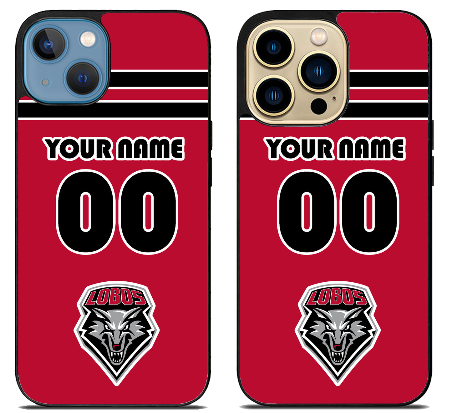 Custom Personalized New Mexico Lobos iPhone 14 | 14 Plus | 14 Pro | 14 Pro Max Case