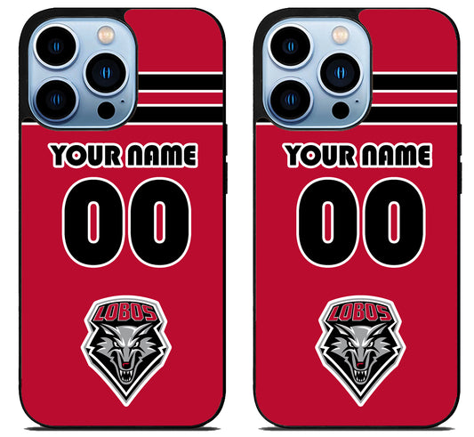 Custom Personalized New Mexico Lobos iPhone 15 Pro | iPhone 15 Pro Max Case