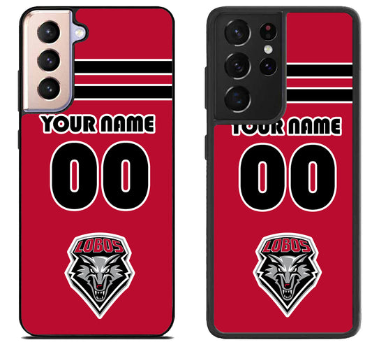 Custom Personalized New Mexico Lobos Samsung Galaxy S21 | S21 FE | S21+ | S21 Ultra Case
