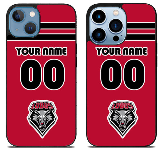 Custom Personalized New Mexico Lobos iPhone 13 | 13 Mini | 13 Pro | 13 Pro Max Case