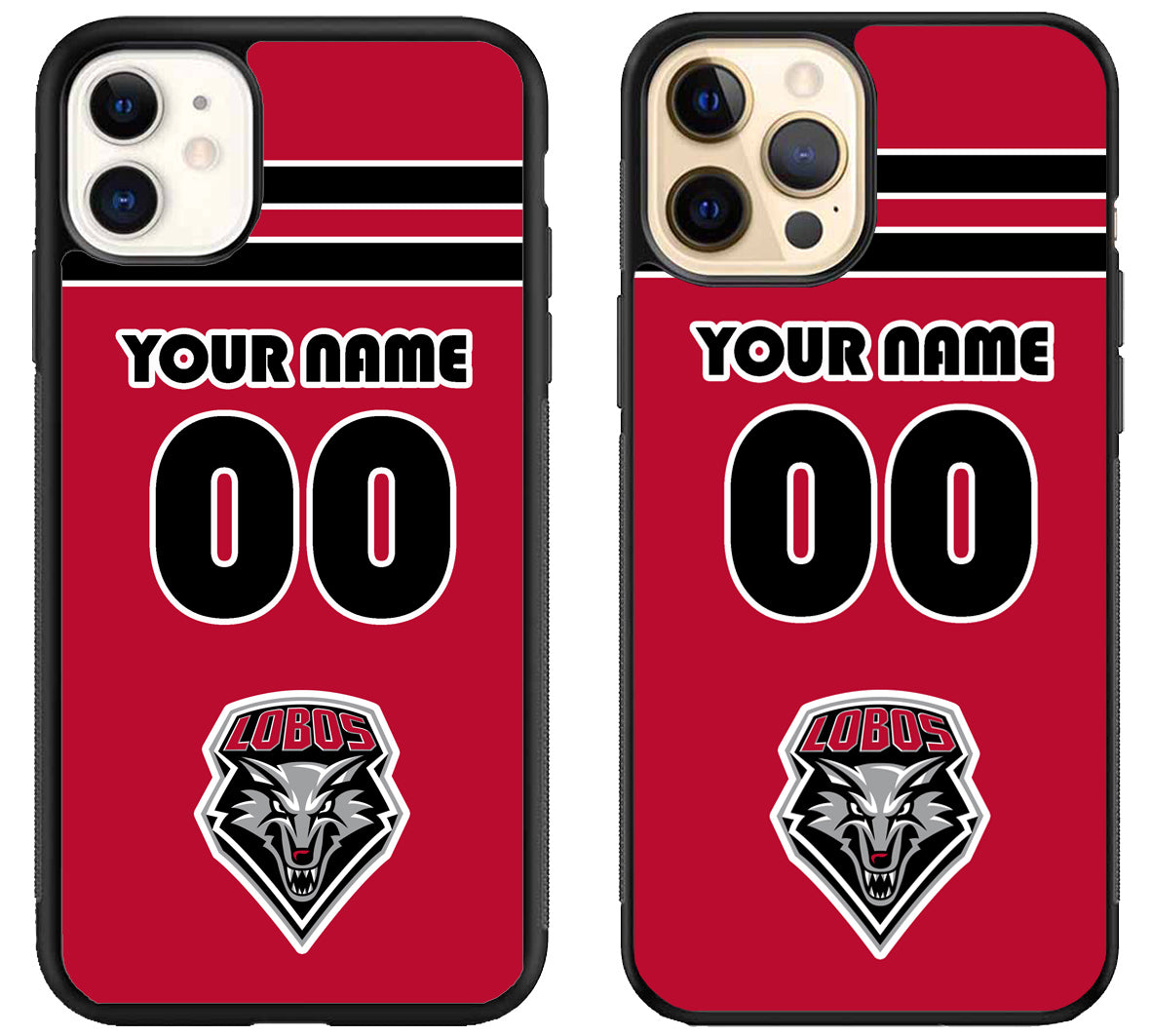 Custom Personalized New Mexico Lobos iPhone 12 | 12 Mini | 12 Pro | 12 Pro Max Case